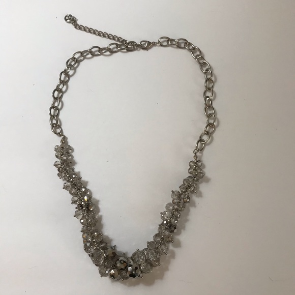 Simply Vera Silver Bead/Crystal Statement Necklace - Picture 5 of 6